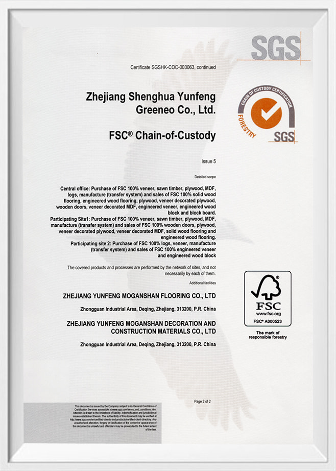 Zhejiang Yunfeng Moganshan Decoratio Et Constructio Materiae Co, Ltd.